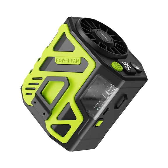 Portable Airstream Compact Fan with Digital Display Rechargeable Personal for Outdoor Activities and Work