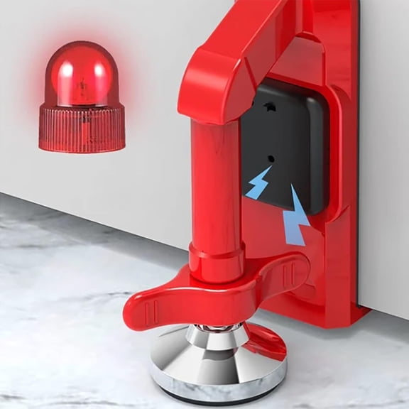 Portable Alarm Door Stoppers Bottom of Door Security Lock for Travel Anti Theft Extra Door Blocker Removable Bottom Door Jammer Device for Hotel Room Apartment and Home Safety