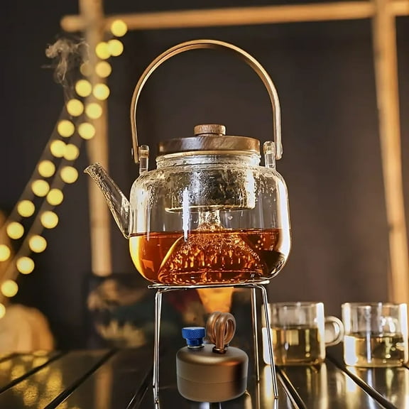 Portable Alcohol Camping Stove, Compact Lightweight Design with Stable Flame & Non-Slip Base, Anhydrous Ethanol Fuel for Hiking Backpacking Picnics Outdoor Cooking