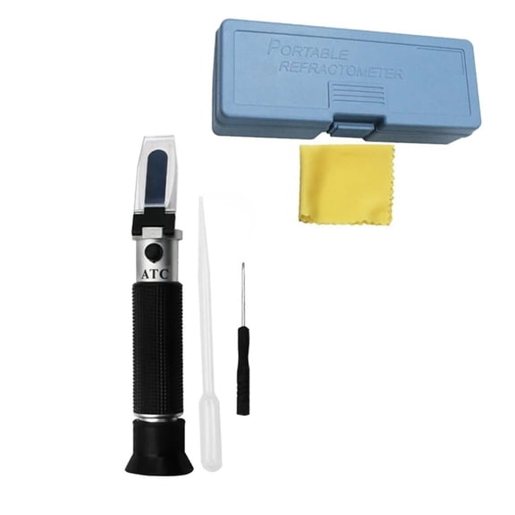 Portable Alcohol Refractometer 0-80% for Wine Ethanol Concentration Testing Meter Handheld Grape ,Instant Results
