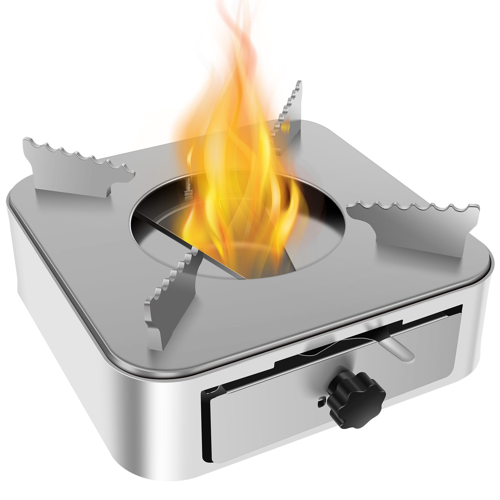 Portable Alcohol Stove Stainless Steel Camping Stove with Adjustable ...