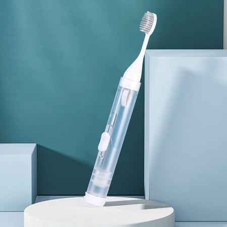 Portable All-in-One Toothpaste Toothbrush Travel Toothbrush Kit Foldable Travel Size Toothbrushes Kit