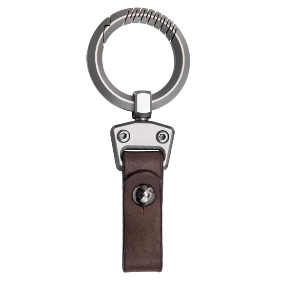 Alloy Keyring Leather Car Keychain Clip Simple Keys Holder Waist Belt Buckle Keychain Outdoor Tool Easy to Use