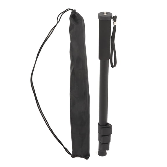 Portable Aluminum Alloy 4-Section Telescopic Camera Monopod Extension Rod for Photography Live Streaming and Vlogging 59.1 Inches Height