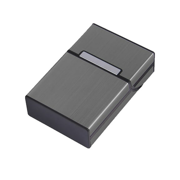 Portable Aluminum Cigarette Case, 20-Capacity Slim Pocket Box for Man, Metal Flip-Top Holder, Cigarette Protective Cover Box, Crush-Proof