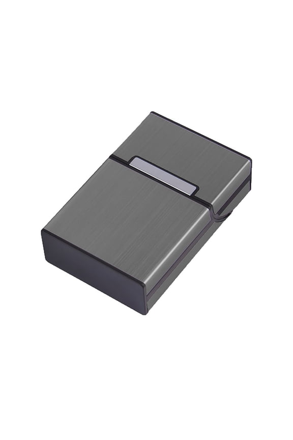 Portable Aluminum Cigarette Case, 20-Capacity Slim Pocket Box for Man, Metal Flip-Top Holder, Cigarette Protective Cover Box, Crush-Proof