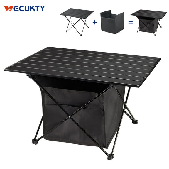 Portable Aluminum Folding Beach Table, 24 in Length, 20 in Width, L