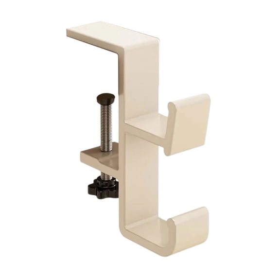 Portable Aluminum Hook Handbag Rack Removable Multifunctional Desk Side Holder Table for School Office