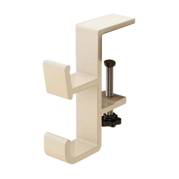 Portable Aluminum Hook Handbag Rack Removable Multifunctional Desk Side Holder Table for School Office