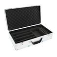 thumbnail image 1 of Portable Aluminum Mic Suitcase, Mic Gear Storage Box, Professional Mic Bag EVA Foam Interior Hard Shell for Broadcast Equipment, 1 of 8