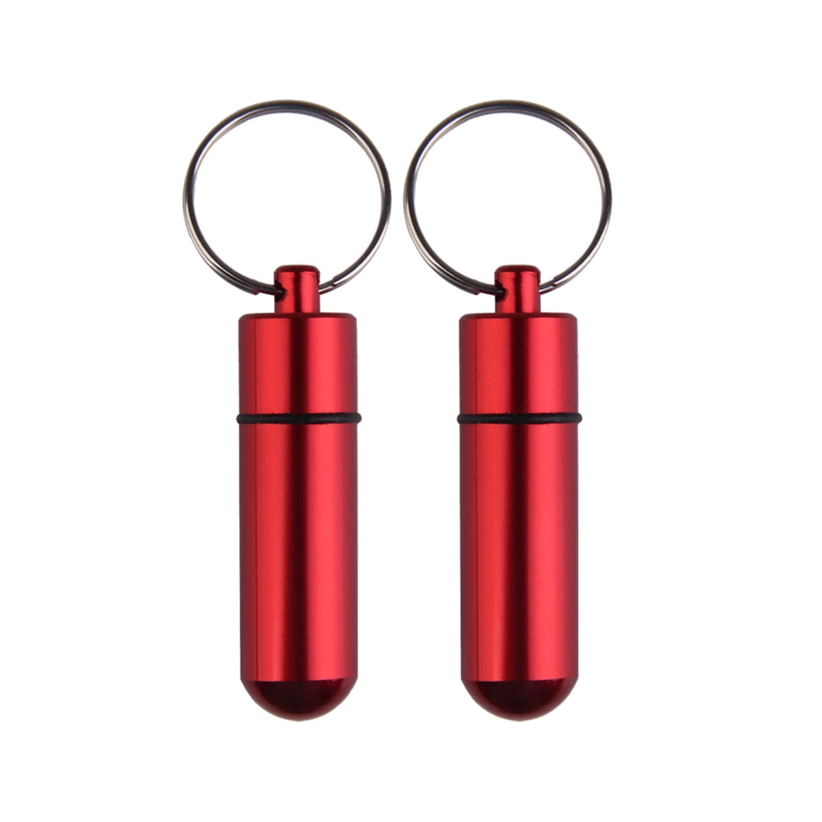 Portable Aluminum Pill Box, Waterproof Pill Bottle Case Tablets Drug