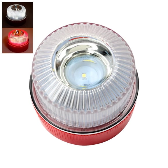 Portable Amber LED Strobe Breakdown Beacon with Magnetic Base, Waterproof Emergency Warning Signal for Cars, Trucks, and Boats, Style B