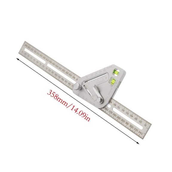 Portable And Lightweight Woodworking Level Triangle Angle Measurment Ruler