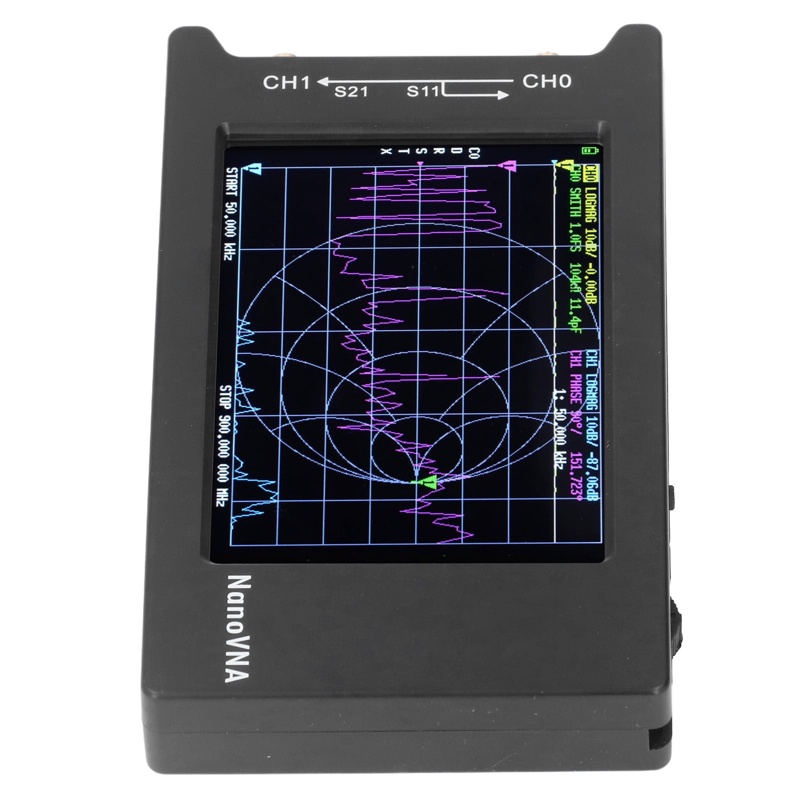 Portable Antenna Analyzer, Built In 2000mAh Battery Vector Network