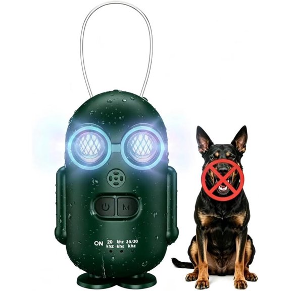Portable Anti Barking Device for Dogs-Bark Deterrent with 3 Adjustable Modes, Rechargeable Stop Bark Devices for Home, Yard and Walks