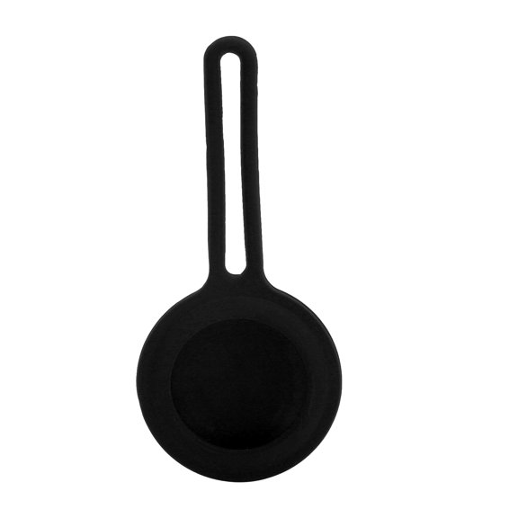 Portable Anti-Lost Silicone Loop Protector for iOS Devices - Black