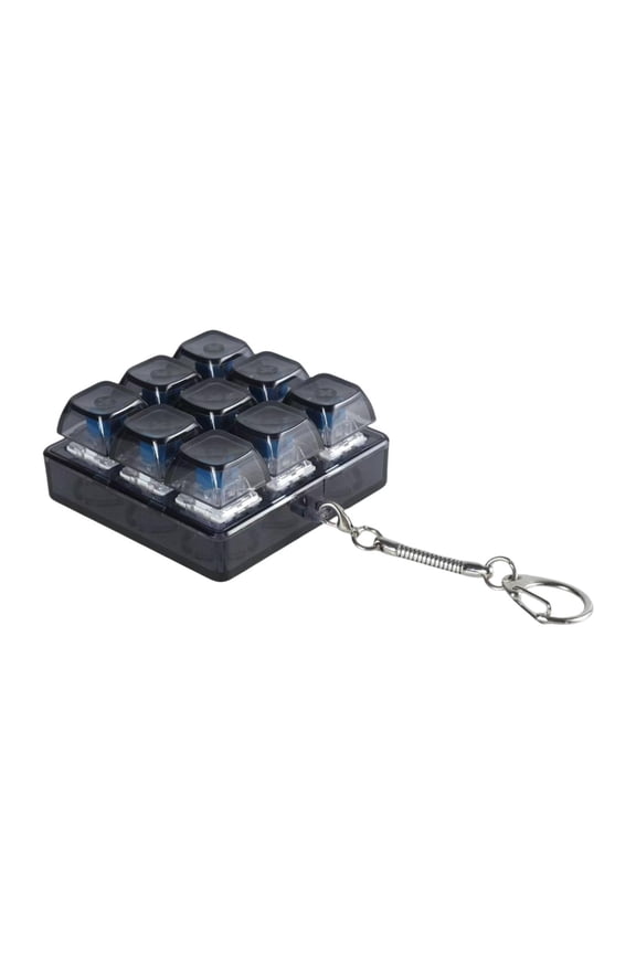 Portable Anti-Stress Keyboard Toy for Adults, Key Cube, Keyboard Button, Sensing Keychain, Adult Gifts, Decompression Toy