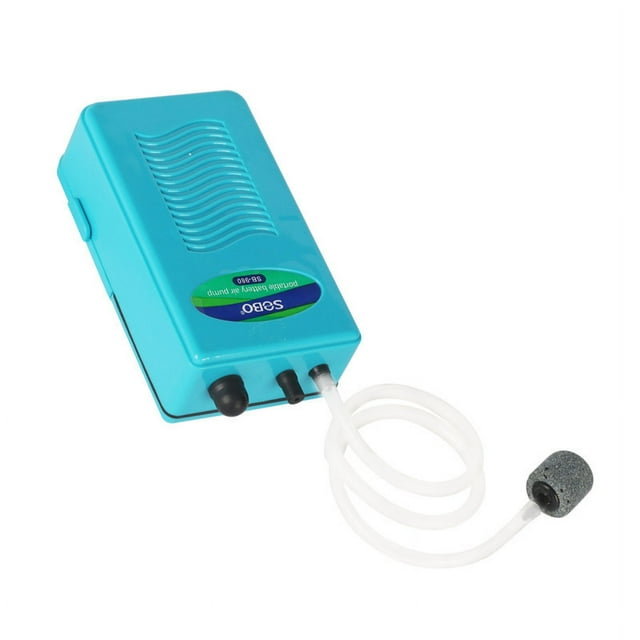 Portable Aquarium Air Pump Batteries Operated Backup Fish Tank Air Bubbler Power Outage Aerator