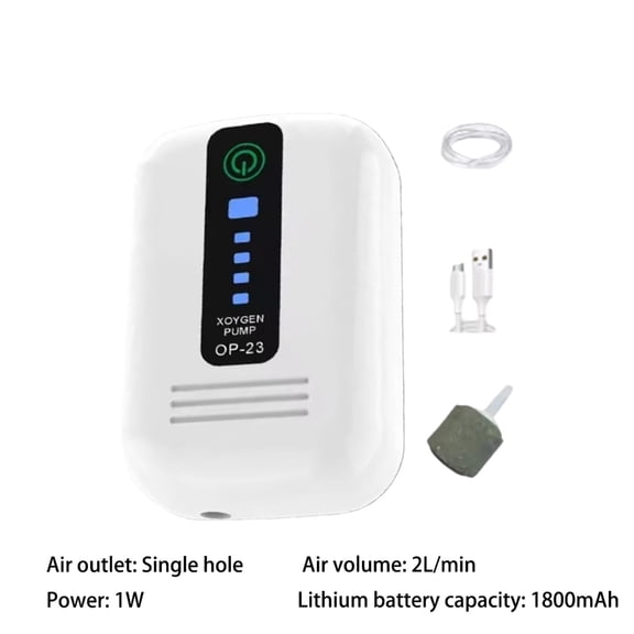 Portable Aquarium Air Pumps,Fish Tanks Air Bubbler,Adjustable Quiet Powerful Oxygen Aerator Pumps for Fish Tanks