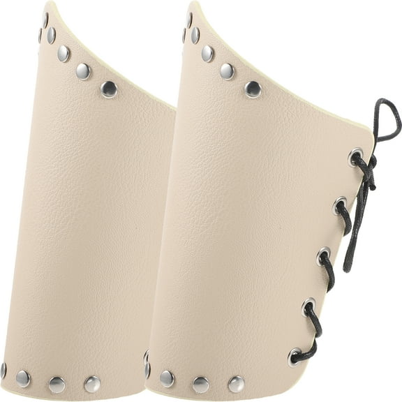 Leather Archery Arm Guard for Protection Dark Blue Supple and Comfortable 1 Pair