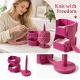 thumbnail image 1 of Portable Arm Yarn Holder, Wearable Rotating Yarn Spinner, Adjustable Double Strap Plastic Stand for Crocheting and Knitting, 1 Pc, 1 of 5