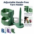 thumbnail image 1 of Portable Arm Yarn Holder, Wearable Rotating Yarn Spinner, Adjustable Double Strap Plastic Stand for Crocheting and Knitting, 1 Pc, 1 of 5