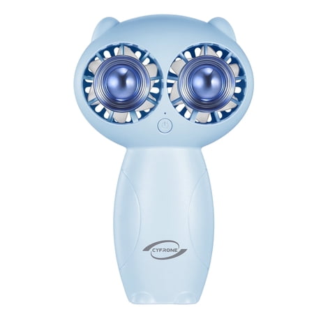 Portable Aroma Baby Stroller Fan - Rechargeable 6000mAh Battery USB-C Owl Shaped with Clip Mini Personal Turbo Travel Essentials