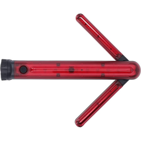 Portable Arrow Safety Light, Hand-Held Red Arrow LED Traffic Safety Baton, Expandable Signal Emergency Road Flares with Detachable Magnetic Base, Car Kit for Road Warning(1pcs-red)