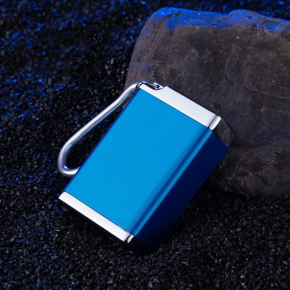 Portable Ashtray with Lid, Pocket Keychain Mini Ashtray, Odor-Proof Leak-Resistant Container, Aluminum Alloy Durable Outdoor Travel, Camping, Smoking Accessories