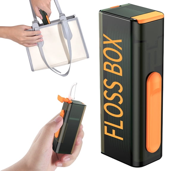 Portable Automatic Dispenser Organizer,Up Dispenser Box with Pick Holder 10Pcs,for Dispensing Picks During Travel,Hecnuo