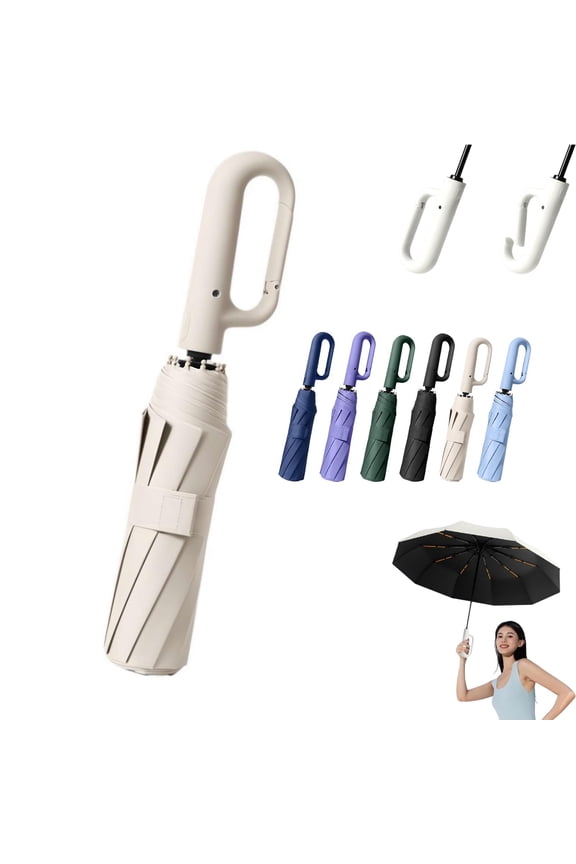 Portable Automatic Folding Umbrella, Compact UV Protection Umbrella for Travel