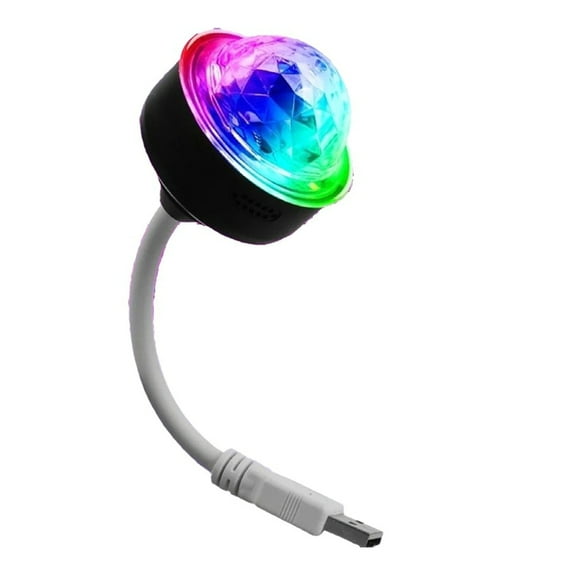 Portable Automatic Rotating Disco Light USB Powered Multicolor Crystal Projector