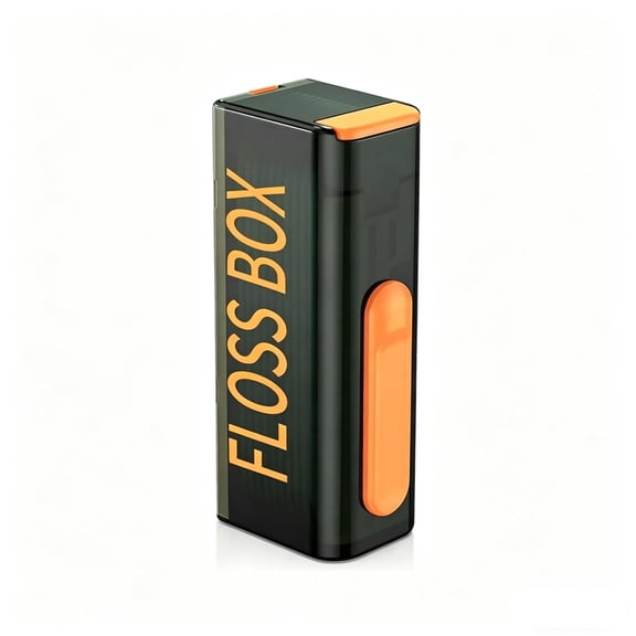 Portable Automatic Up Floss Dispenser With Mirror Transparent Travel Floss Box Family Use 1 Count