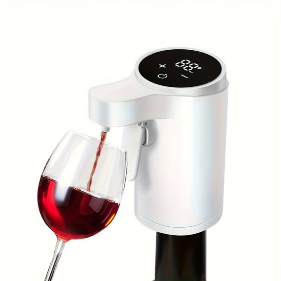 Portable Automatic Wine Aerator Dispenser, One-Click Pour Machine with LED Light Indicator, Luxury Practical Wine Gift for Household Entertainment Dinner Parties