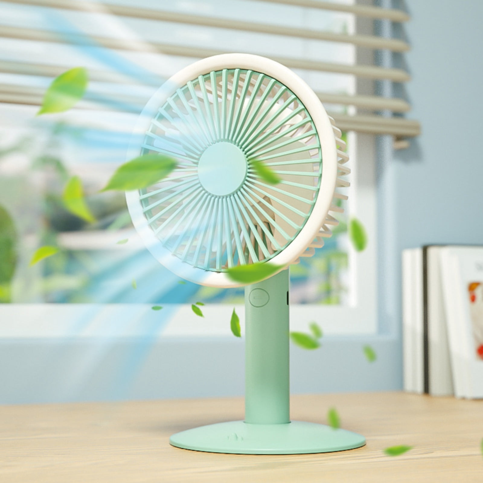 Portable Automatic Wireless USB Fan, 5 Speed Super Strong Wind, Mute Fan for Home Office Bedroom Kitchen, Foldable, Rechargeable Battery, Adjustable Angle, Quiet Operation, Outdoor Camping