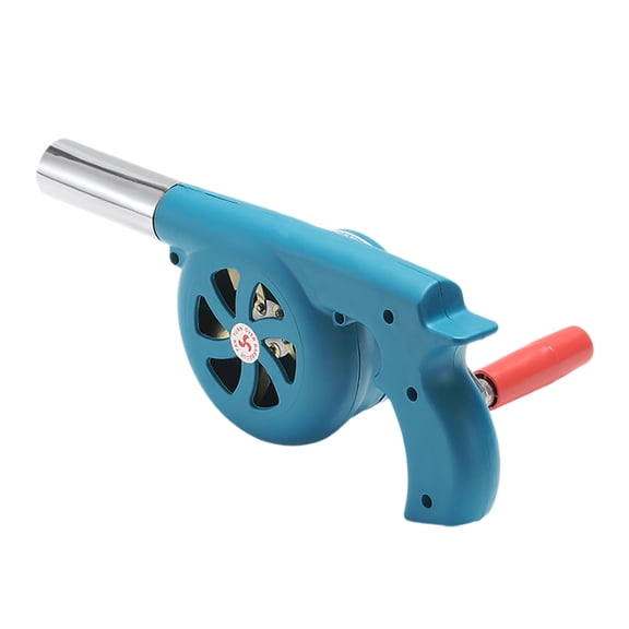 Portable BBQ Fan Hand Crank Blower for Camping Picnic Outdoor Strong Wind Heat Grill Tool