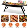 thumbnail image 1 of Portable BBQ Griddle, Foldable Kabob Barbecue for Outdoor Hibachi BBQ Lamb Skewer Camping Barbecue Grill in Garden Backyard Party Picnic Travel（No shipments on weekends）, 1 of 9