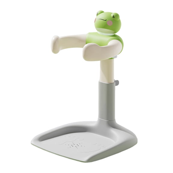 Portable Baby Bath Stand, ABS Plastic Shower Rack for Toddlers 8-24 Months, Adjustable Height & Width, Quick-Clean Anti-Slip Base for Travel Home Green