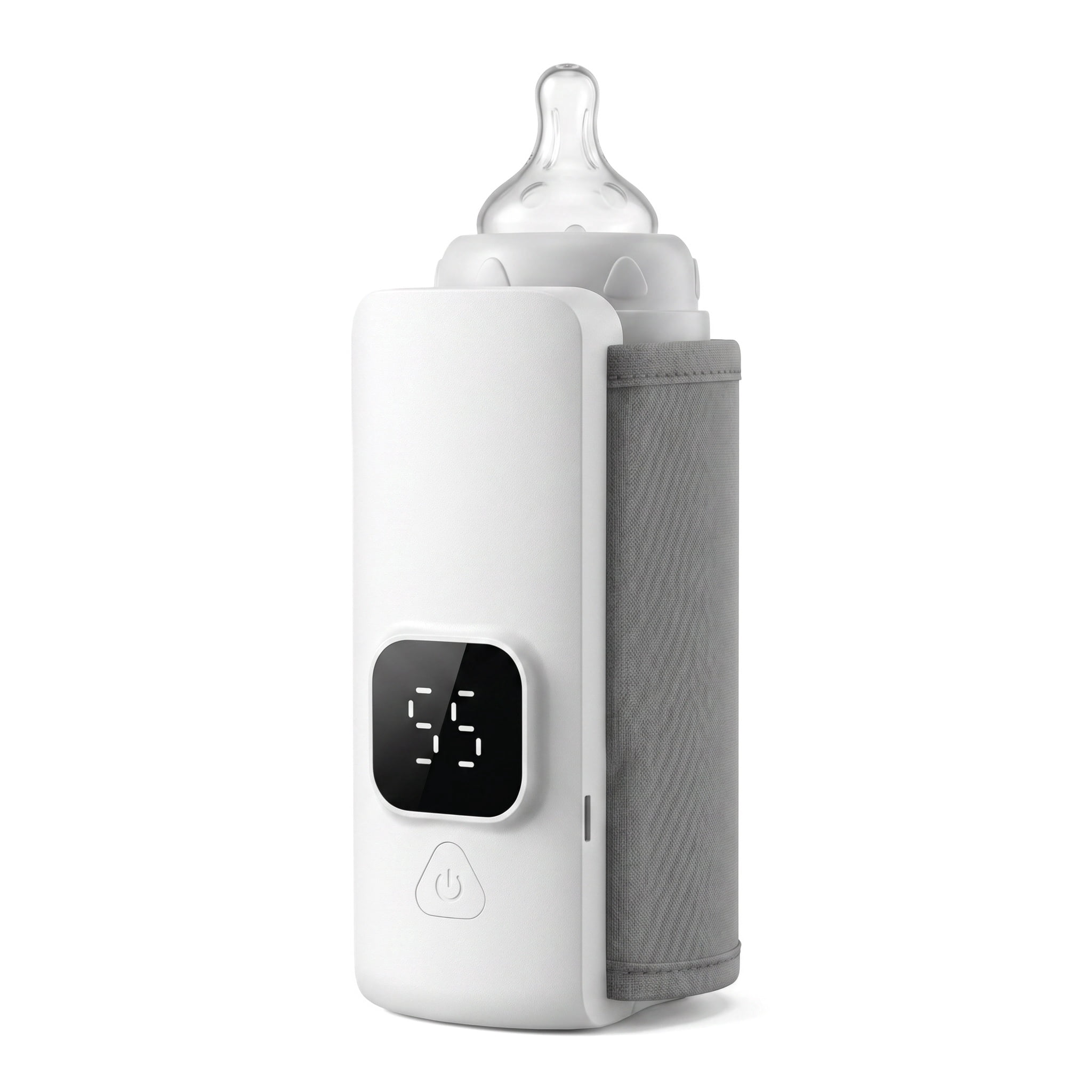 Portable Baby Bottle Warmer with USB Charging, Universal Fit Travel Milk Heat Keeper, Constant Temperature Breast Milk & Formula Heater for On-the-Go Feeding, Diaper Bag Essential