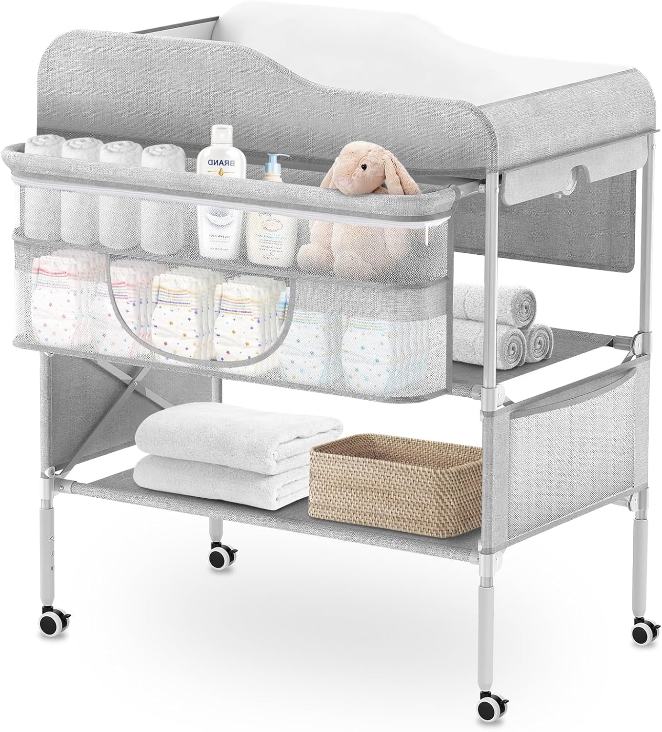 Portable Baby Diaper Changing Table, Foldable Diaper Changing Station ...
