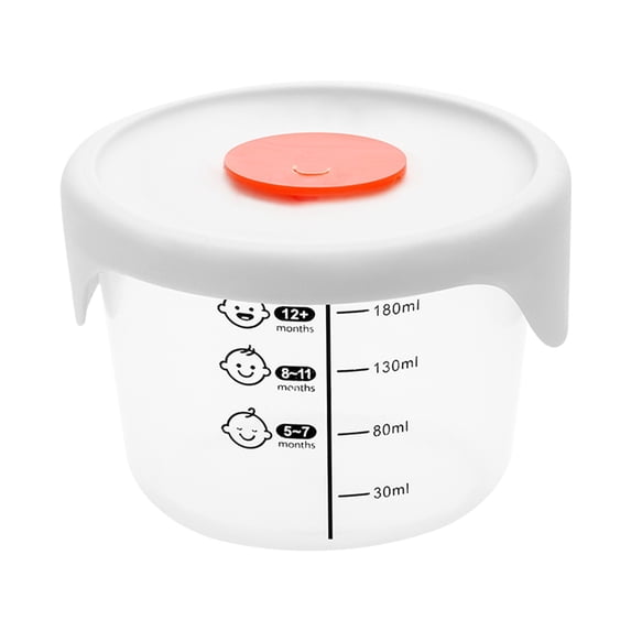 Portable Baby Food Storage Box - Infant Supplement Container with Lid - Leak-Proof Sealed Snack Cup for Refrigeration and Microwave Heating - Baby Food Prep Bowl