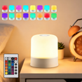 thumbnail image 1 of Portable Baby Night Light, 16 Color Egg Light for Nursery, Rechargeable Small LED Lamp, 2400mAh, Dimmable Touch Night Light,for Toddler,Kids,Adults, 1 of 8