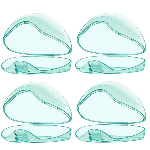 Portable Baby Pacifier Storage Box,Happon 4 Pcs Transparent Dust-Proof Pacifier Case,Pacifier Container Pacifier Accessories for Infant, Baby, Travel, Home
