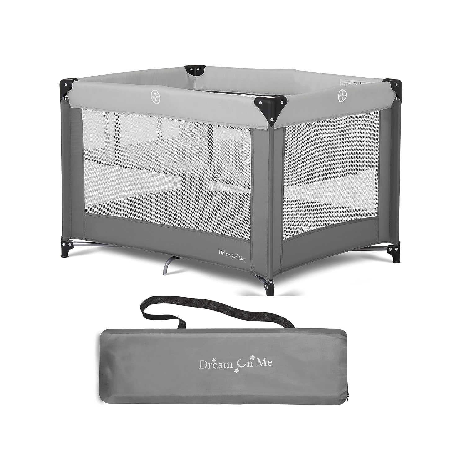 Portable Baby Playard with Removable Bassinet, Easy Foldable