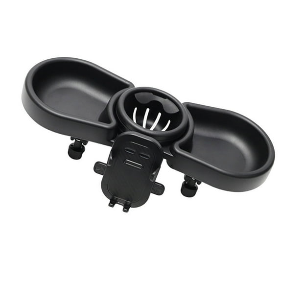 Portable Baby Strollers Eating Tray, 4 in 1 Pram Plate Milk Bottle Cup Holder Phone Bracket Stand