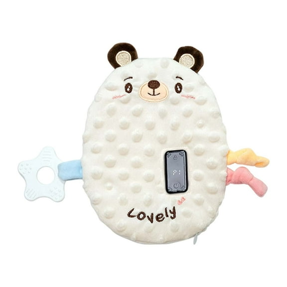 Portable Baby Vibrating Sleep Aid with Cute Animal Design and 3 Adjustable Modes and 90 Min Timer for Crib and Stroller Use Perfect for Infant Soothing White
