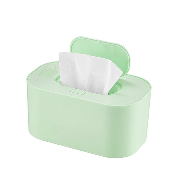 Portable Baby Wipes Warmer - 55â Constant Temperature Heating Wet Wipes Dispenser Box, Holds 80 Wipes, Plastic, Adjustable Warmth for Infant Care