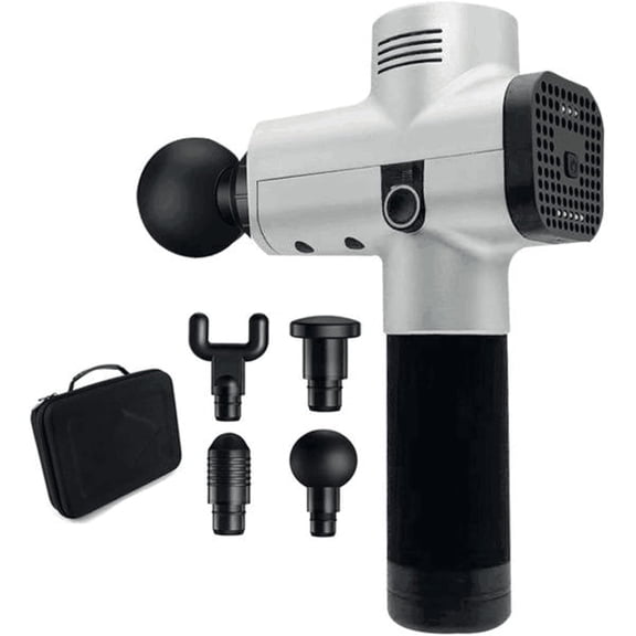 Portable Back and Neck Massager, Quiet Cordless Electric Body Massager for Shoulders, Legs, and Feet, with Carrying Case