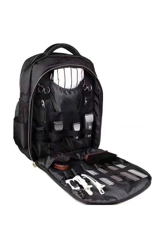Portable Backpack Bag for Hairstylists Tools Large Capacity Backpack for Barber Black Hair Cutting Tools Backpack