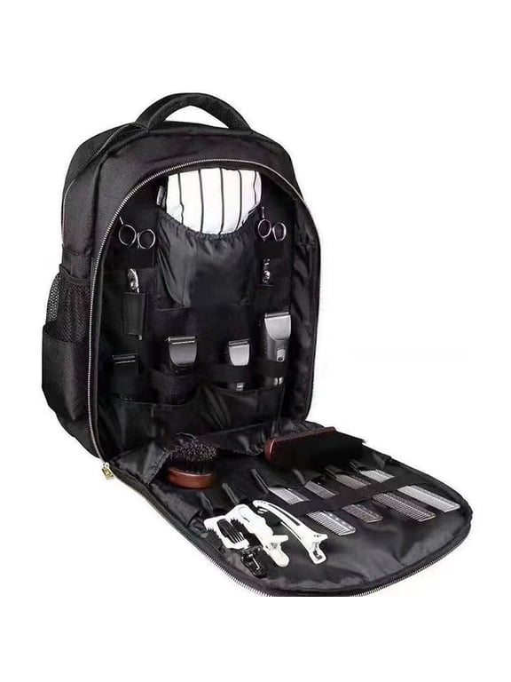 Portable Backpack Bag for Hairstylists Tools Large Capacity Backpack for Barber Black Hair Cutting Tools Backpack